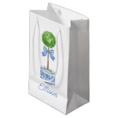 Chinoiserie水彩弓トピアリー スモールペーパーバッグ (正面アングル)