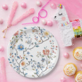 Chinoiserie水彩模様 ペーパープレート (パーティー)