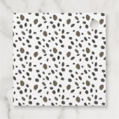 Chinoiserie水色のボウチーテメッセージカード フェイバータグ (裏面)