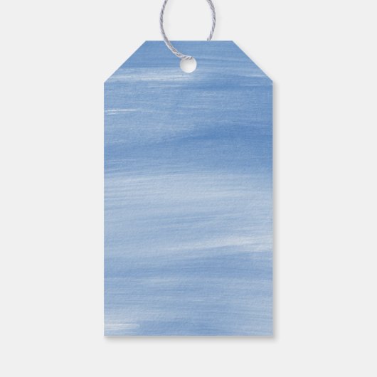 Chinoiserie水色の弓トピアリーギフトラベル ギフトタグ (裏面)