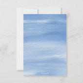 Chinoiserie水色の弓トピアリーノートカード サンキューカード (裏面)