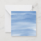 Chinoiserie水色ジンジャージャールオーキッドエンクロージャー ノートカード (裏面)