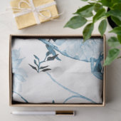 Chinoiserie牡丹フローラブルーホワイトデコップアート 薄葉紙 (ギフト)