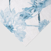 Chinoiserie牡丹フローラブルーホワイトデコップアート 薄葉紙 (詳細)