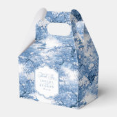 Chinoiserie結婚のパターンありがとうID1094 フェイバーボックス (正面サイド)