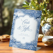 Chinoiserie結婚のパターンカードとギフトID1094 台座サイン