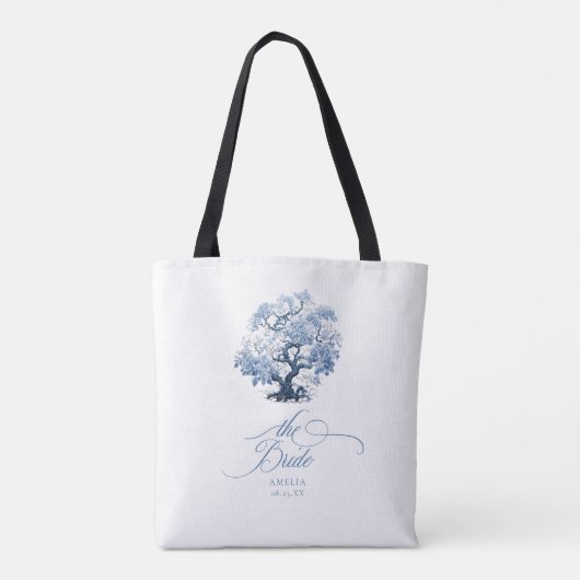 Chinoiserie結婚の木のモチーフThe Bride ID1094 トートバッグ (裏面)