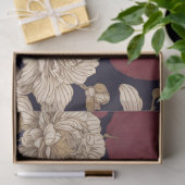 Chinoiserie花模様の分離 薄葉紙 (ギフト)