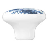 Chinoiserie英語バラフローラデルフトブルーホワイト セラミックノブ (側面)