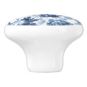 Chinoiserie英語バラフローラデルフトブルーホワイト セラミックノブ (側面)
