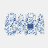 Chinoiserie青い鳥と花赤ちゃんシャワー フェイバーボックス (折り畳みなし)