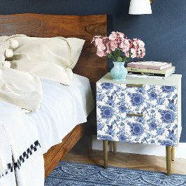 Chinoiserie青と白アジアのフローラの切り離し 薄葉紙