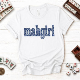Chinoiserie オリジナルバックネーム Mahgirl Tシャツ