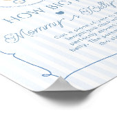 Chinoiserie Baby Carriage How big is Mommys belly ポスター (角)