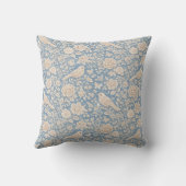 Chinoiserie Bird and Flower Seamless Pattern クッション (裏面)