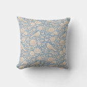 Chinoiserie Bird and Flower Seamless Pattern クッション (正面)