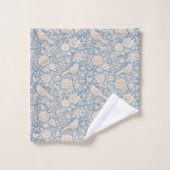 Chinoiserie Bird and Flower Seamless Pattern バスタオルセット (ウォッシュタオル)