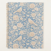 Chinoiserie Bird and Flower Seamless Pattern プランナー手帳 (正面)