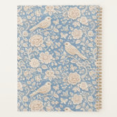 Chinoiserie Bird and Flower Seamless Pattern プランナー手帳 (裏面)