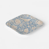 Chinoiserie Bird and Flower Seamless Pattern ペーパープレート (傾斜あり)