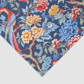 Chinoiserie Birdsのフローラ絵画の分離 薄葉紙 (詳細)