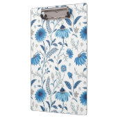 Chinoiserie Blue Echinacea Pattern クリップボード (左)
