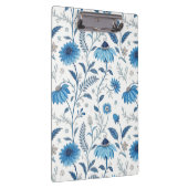 Chinoiserie Blue Echinacea Pattern クリップボード (右)
