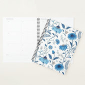 Chinoiserie Blue Echinacea Pattern プランナー手帳 (ディスプレー)