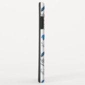 Chinoiserie Blue Echinacea Pattern Case-Mate iPhoneケース (裏面/右)