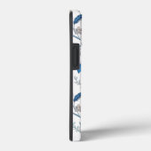 Chinoiserie Blue Echinacea Pattern Case-Mate iPhoneケース (裏面 / 右)