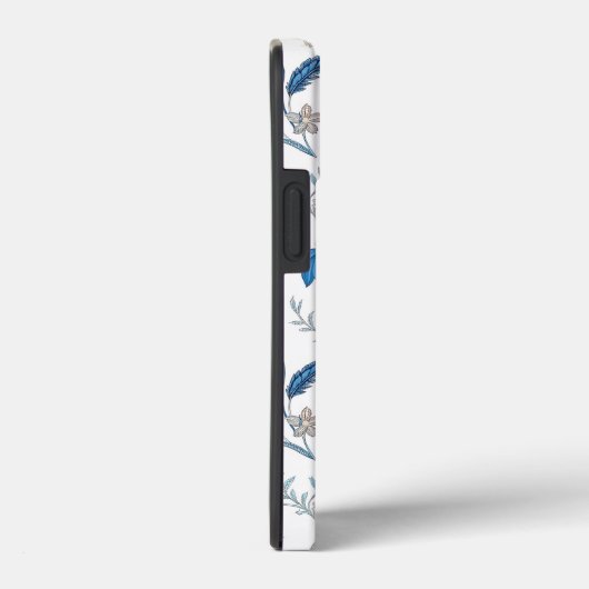Chinoiserie Blue Echinacea Pattern Case-Mate iPhoneケース (裏面 / 右)