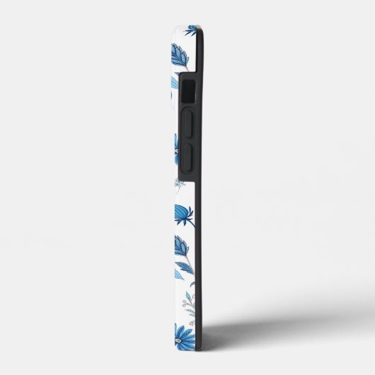 Chinoiserie Blue Echinacea Pattern Case-Mate iPhoneケース (裏面 / 左)