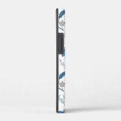 Chinoiserie Blue Echinacea Pattern Case-Mate iPhoneケース (裏面 / 右)