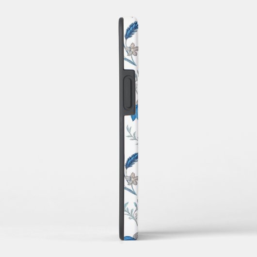 Chinoiserie Blue Echinacea Pattern Case-Mate iPhoneケース (裏面 / 右)