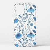 Chinoiserie Blue Echinacea Pattern Case-Mate iPhoneケース (裏面)