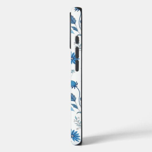 Chinoiserie Blue Echinacea Pattern Case-Mate iPhoneケース (裏面 / 左)
