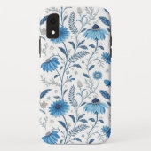 Chinoiserie Blue Echinacea Pattern Case-Mate iPhoneケース (裏面)