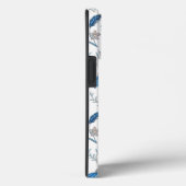 Chinoiserie Blue Echinacea Pattern Case-Mate iPhoneケース (裏面 / 右)
