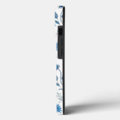 Chinoiserie Blue Echinacea Pattern Case-Mate iPhoneケース (裏面 / 左)
