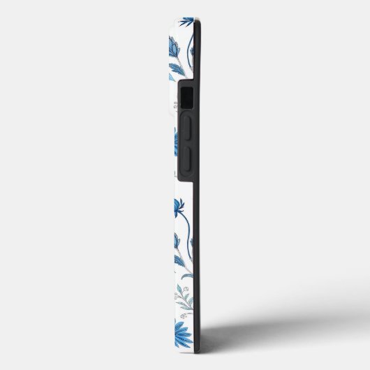 Chinoiserie Blue Echinacea Pattern Case-Mate iPhoneケース (裏面 / 左)