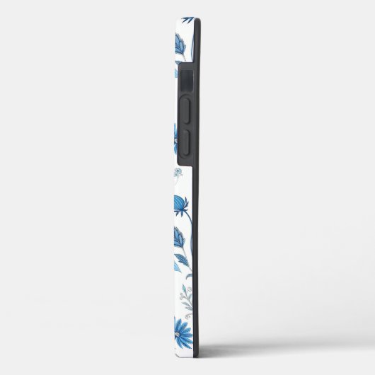 Chinoiserie Blue Echinacea Pattern Case-Mate iPhoneケース (裏面 / 左)