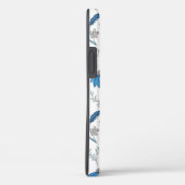 Chinoiserie Blue Echinacea Pattern Case-Mate iPhoneケース (裏面 / 右)