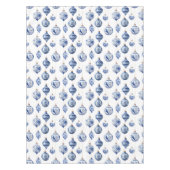 Chinoiserie Blue Ornaments Christmas テーブルクロス (正面)