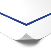 Chinoiserie Blue White Ginger Jar Welcome 結婚's ポスター (角)