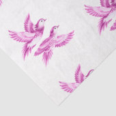 Chinoiserie Blue Willow Pink Asain lovebirds 薄葉紙 (詳細)