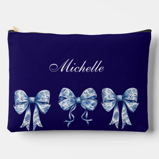 Chinoiserie Bowコケット（大）アクセサリーポーチ アクセサリーポーチ (正面)