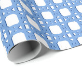 Chinoiserie Cane Trellis in Blue ラッピングペーパー (ロールコーナー)