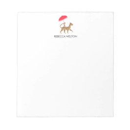 Chinoiserie Cheetahノートパッド ノートパッド