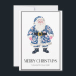 Chinoiserie Christmas Santaの名門私立校風の写真 シーズンカード<br><div class="desc">Chinoiserieクリスマスサンタ名門私立校風のフォトホリデーカード</div>