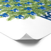 Chinoiserie Christmas Tree Art Print ポスター (角)